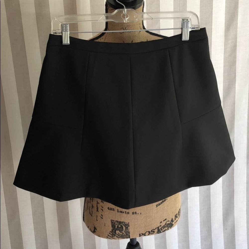 J Crew black skater skirt NWT